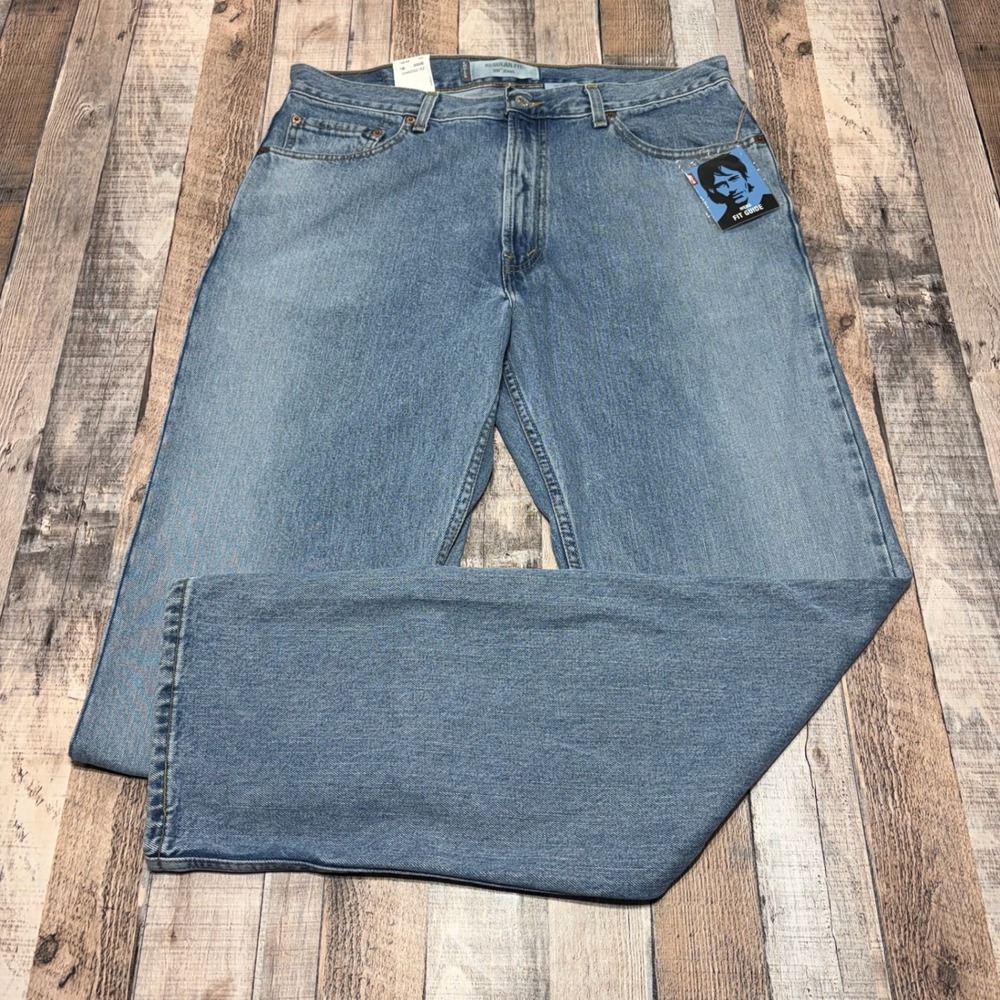 Levi's 505 Jeans Mens 36x34 Blue Regular Fit Straight Leg Vintage Y2K Deadstock